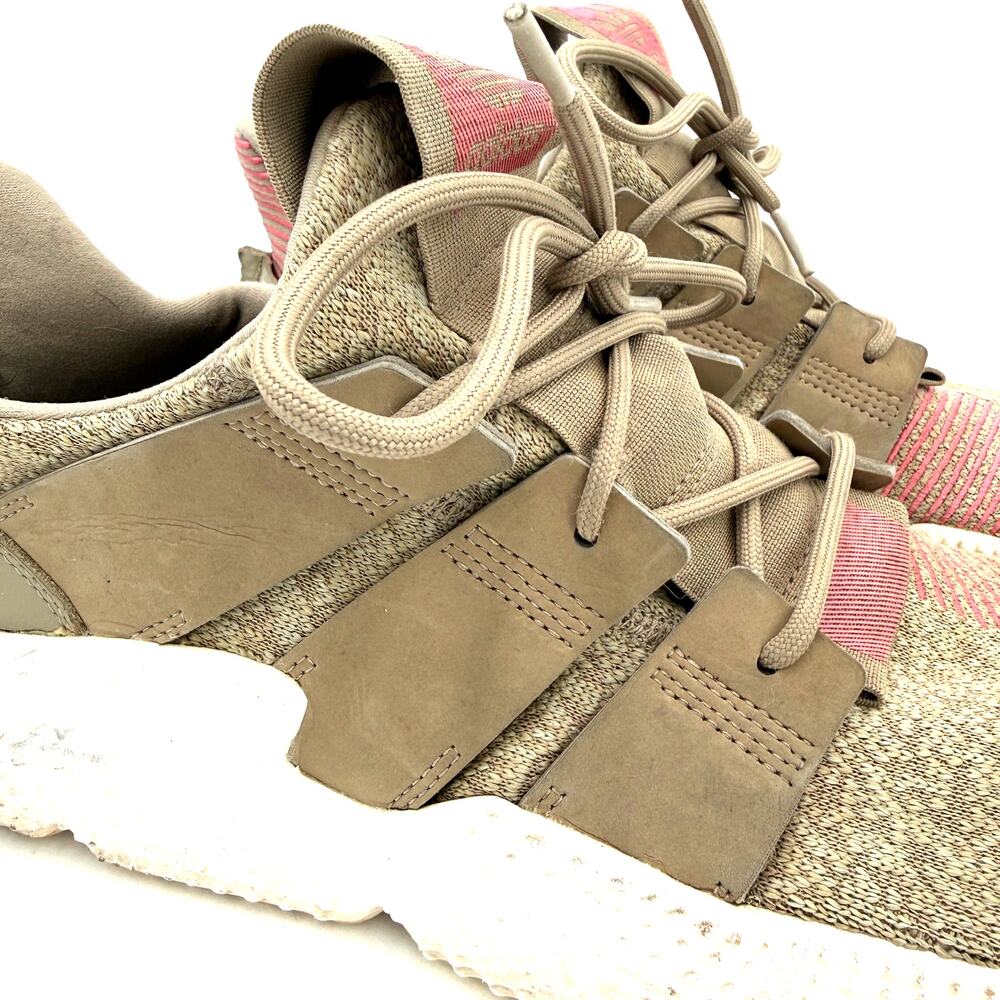 Adidas Men's Prophere Trace Leather Khaki Sneakers Size 10 - Picture 2 of 8